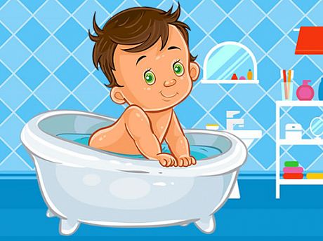 Baby bath puzzle