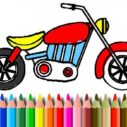 bts motorbike coloring