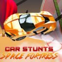 crazy car stunts space fortress