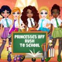 princesses bff rush to school