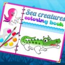 sea creatures coloring book
