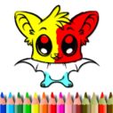 cute bat coloring book