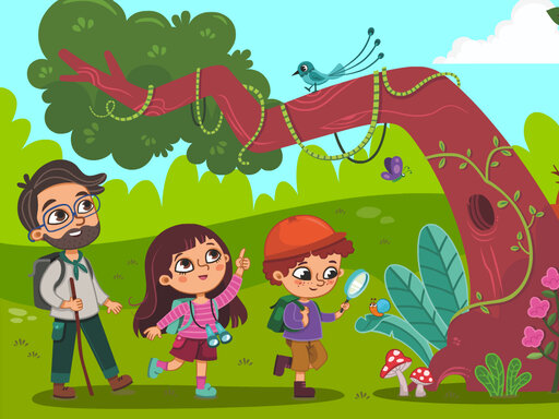 Hidden objects in the jungle