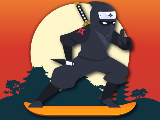 Lava and ninja skateboard