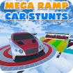 Mega ramp car stunts