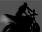 Shadow cyclist